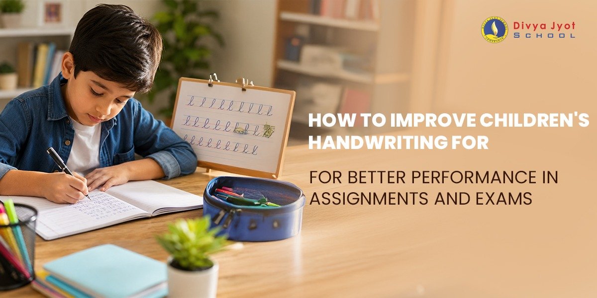 Child practicing neat handwriting with pencil and notebook to improve writing skills for school assignments and exams.