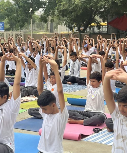 Students Practicing Yoga
